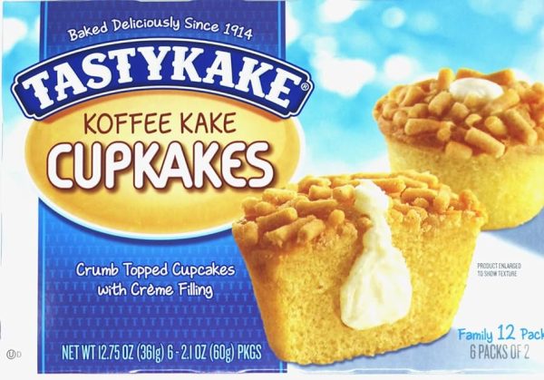 Tastykake cream filled koffee kake cupcakes item# sn004