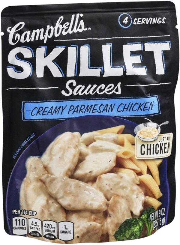 Campbell’s sauces skillet creamy parmesan chicken  item su006